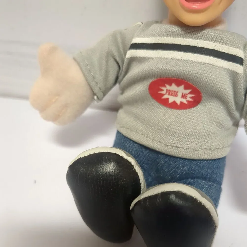 John Pizzi Show Souvenir Ventriloquist Talking Mini Doll Original Box